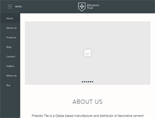 Tablet Screenshot of presidiotile.com